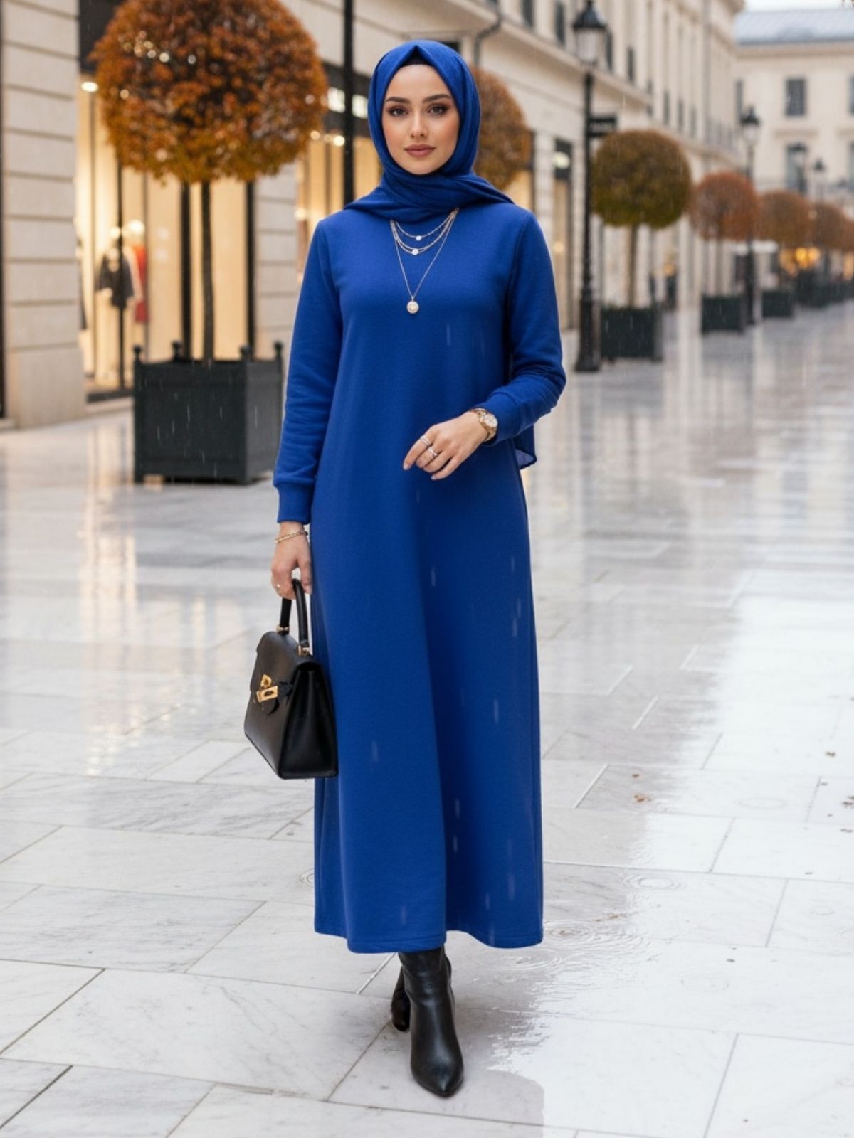 Daniela Trend Elbise ELB100452  – Saks Mavi