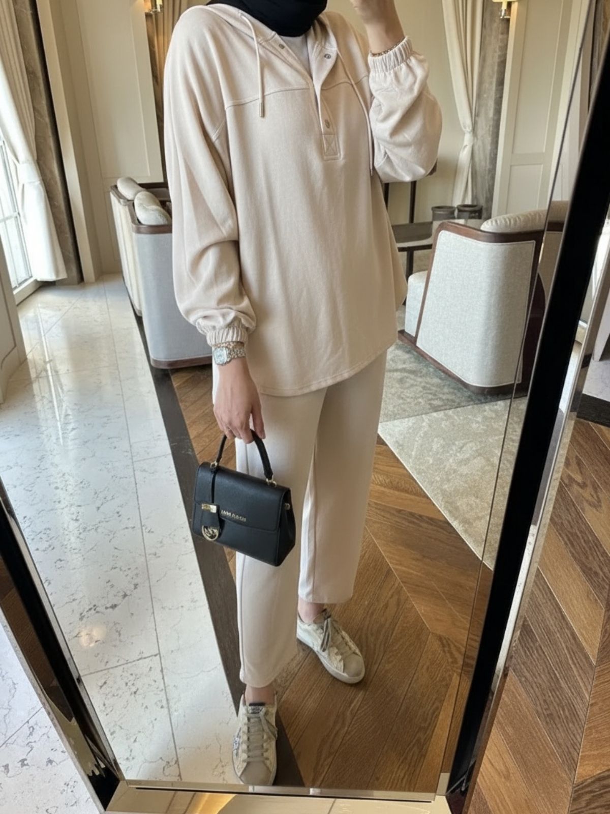 Velora Oysho İkili Takım TK100287 - Taş - Görsel 2