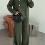 Zaina Oysh Çıtçıt Detay İkili Takım TKM100450 – Haki