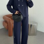 Zaina Oysh Çıtçıt Detay İkili Takım TKM100450 – Lacivert